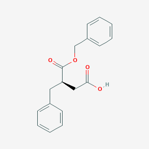molecular formula C18H18O4 B038283 (R)-2-Benzyl-succinic acid 1-benzyl ester CAS No. 116129-80-7
