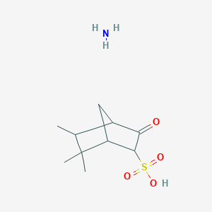 molecular formula C10H19NO4S B3828361 Azane;5,6,6-trimethyl-3-oxobicyclo[2.2.1]heptane-2-sulfonic acid 