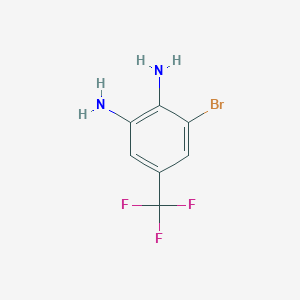 molecular formula C7H6BrF3N2 B038285 3-溴-5-(三氟甲基)苯-1,2-二胺 CAS No. 113170-72-2