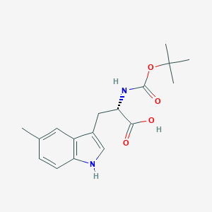 molecular formula C17H22N2O4 B038286 N-Boc-5-methyl-L-tryptophan CAS No. 114873-09-5