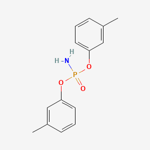 molecular formula C14H16NO3P B3828658 Bis(3-methylphenyl) phosphoramidate CAS No. 74178-24-8