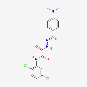 molecular formula C17H16Cl2N4O2 B3828692 N-(2,5-dichlorophenyl)-N'-[(E)-[4-(dimethylamino)phenyl]methylideneamino]oxamide CAS No. 413590-99-5