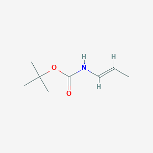 molecular formula C8H15NO2 B038287 (E)-tert-Butyl prop-1-en-1-ylcarbamate CAS No. 119973-54-5