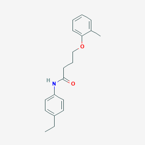 molecular formula C19H23NO2 B382873 N-(4-ethylphenyl)-4-(2-methylphenoxy)butanamide 