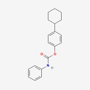 molecular formula C19H21NO2 B3828970 (4-cyclohexylphenyl) N-phenylcarbamate CAS No. 16400-12-7