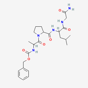 molecular formula C24H35N5O6 B3829049 Cbz-DL-Ala-DL-Pro-DL-Leu-Gly-NH2 