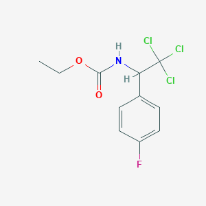 molecular formula C11H11Cl3FNO2 B3829212 ethyl N-[2,2,2-trichloro-1-(4-fluorophenyl)ethyl]carbamate 