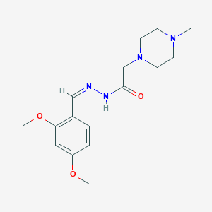 molecular formula C16H24N4O3 B3829900 N-[(Z)-(2,4-dimethoxyphenyl)methylideneamino]-2-(4-methylpiperazin-1-yl)acetamide 