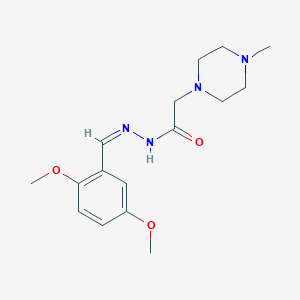 molecular formula C16H24N4O3 B3829902 N-[(Z)-(2,5-dimethoxyphenyl)methylideneamino]-2-(4-methylpiperazin-1-yl)acetamide 