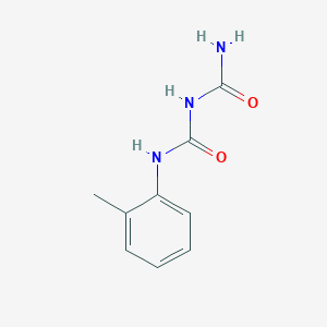 molecular formula C9H11N3O2 B3830672 1-{[(2-Methylphenyl)carbamoyl]amino}formamide 