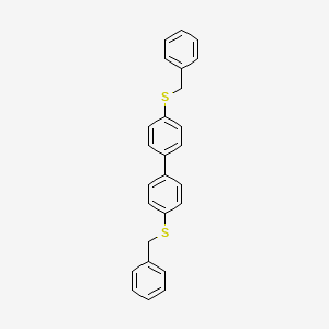 molecular formula C26H22S2 B3830720 4,4'-bis(benzylthio)biphenyl 