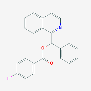 molecular formula C23H16INO2 B383097 Isoquinolylphenylmethyl 4-iodobenzoate CAS No. 380217-30-1