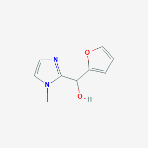molecular formula C9H10N2O2 B3831024 alpha-2-Furanyl-1-methyl-1H-imidazole-2-methanol CAS No. 191021-15-5
