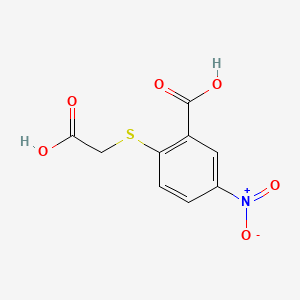 molecular formula C9H7NO6S B3831234 2-[(carboxymethyl)thio]-5-nitrobenzoic acid CAS No. 26759-50-2