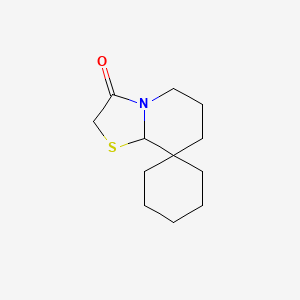 molecular formula C12H19NOS B3831240 dihydro-5'H-spiro[cyclohexane-1,8'-[1,3]thiazolo[3,2-a]pyridin]-3'(2'H)-one 