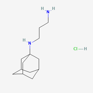 molecular formula C13H25ClN2 B3831424 N'-(1-adamantyl)propane-1,3-diamine;hydrochloride 