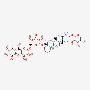 molecular formula C52H82O21 B038315 Ciwujianoside C1 CAS No. 114906-73-9