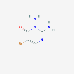 molecular formula C5H7BrN4O B383152 2,3-diamino-5-bromo-6-methylpyrimidin-4(3H)-one 