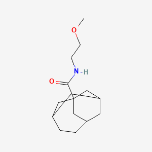 molecular formula C15H25NO2 B3831581 N-(2-methoxyethyl)tricyclo[4.3.1.1~3,8~]undecane-1-carboxamide 