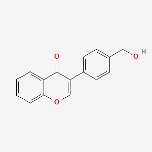 molecular formula C16H12O3 B3831640 3-[4-(Hydroxymethyl)phenyl]chromen-4-one 