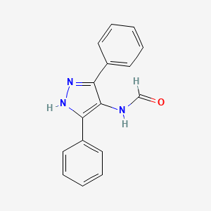 molecular formula C16H13N3O B3831873 N-(3,5-diphenyl-1H-pyrazol-4-yl)formamide 