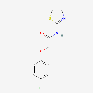molecular formula C11H9ClN2O2S B3831903 2-(4-chlorophenoxy)-N-(1,3-thiazol-2-yl)acetamide CAS No. 37666-22-1