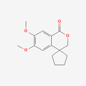 molecular formula C15H18O4 B3831964 6,7-dimethoxyspiro[3H-isochromene-4,1'-cyclopentane]-1-one 