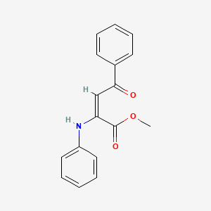 molecular formula C17H15NO3 B3832103 methyl (2E)-2-anilino-4-oxo-4-phenyl-2-butenoate 