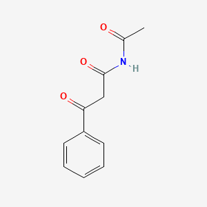 molecular formula C11H11NO3 B3832135 N-acetyl-3-oxo-3-phenylpropanamide 