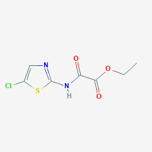 molecular formula C7H7ClN2O3S B3832264 Ethyl 2-[(5-chloro-1,3-thiazol-2-yl)amino]-2-oxoacetate 