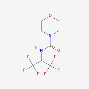 molecular formula C8H10F6N2O2 B3832333 N-(1,1,1,3,3,3-hexafluoropropan-2-yl)morpholine-4-carboxamide 