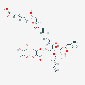 molecular formula C58H83NO18 B038326 Phenelfamycin C CAS No. 118498-93-4