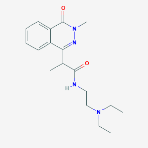 molecular formula C18H26N4O2 B3832765 N-(2-Diethylamino-ethyl)-2-(3-methyl-4-oxo-3,4-dihydro-phthalazin-1-yl)-propionamide CAS No. 298682-22-1