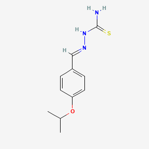 molecular formula C11H15N3OS B3832906 p-Isopropoxybenzaldehyde 3-thiosemicarbazone CAS No. 20718-93-8