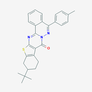 11-tert-butyl-5-(4-methylphenyl)-9,10,11,12-tetrahydro-8H-[1]benzothieno[2',3':4,5]pyrimido[2,1-a]phthalazin-8-one