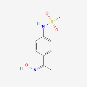 molecular formula C9H12N2O3S B3832935 N-(4-(1-(Hydroxyimino)ethyl)phenyl)methanesulfonamide 