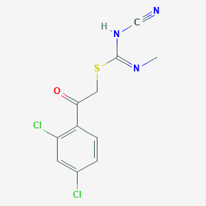 2-(2,4-dichlorophenyl)-2-oxoethyl N'-cyano-N-methylcarbamimidothioate