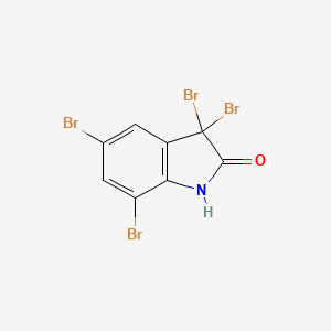molecular formula C8H3Br4NO B3832994 3,3,5,7-tetrabromo-1H-indol-2-one 