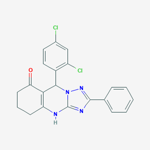 9-(2,4-dichlorophenyl)-2-phenyl-5,6,7,9-tetrahydro[1,2,4]triazolo[5,1-b]quinazolin-8(4H)-one