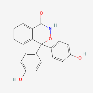 molecular formula C20H15NO4 B3833010 1,1-bis(4-hydroxyphenyl)-1H-2,3-benzoxazin-4-ol 