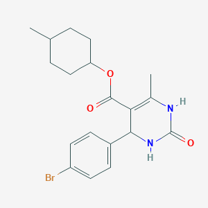 molecular formula C19H23BrN2O3 B3833063 (4-methylcyclohexyl) 4-(4-bromophenyl)-6-methyl-2-oxo-3,4-dihydro-1H-pyrimidine-5-carboxylate 