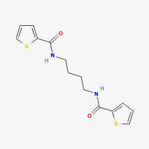 molecular formula C14H16N2O2S2 B3833125 N-{4-[(THIOPHEN-2-YL)FORMAMIDO]BUTYL}THIOPHENE-2-CARBOXAMIDE 