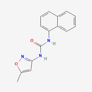 molecular formula C15H13N3O2 B3833135 N-(5-METHYL-3-ISOXAZOLYL)-N'-(1-NAPHTHYL)UREA 