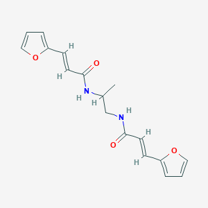 molecular formula C17H18N2O4 B3833152 N,N'-1,2-propanediylbis[3-(2-furyl)acrylamide] 