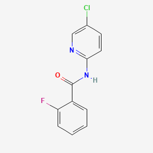 B3833178 N-(5-chloro-2-pyridinyl)-2-fluorobenzamide CAS No. 34556-81-5