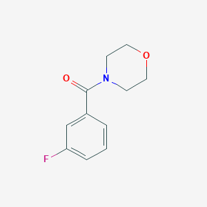 molecular formula C11H12FNO2 B3833221 3-Fluorobenzoic acid, morpholide 