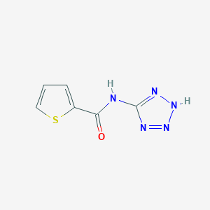 molecular formula C6H5N5OS B3833237 N-(2H-tetrazol-5-yl)thiophene-2-carboxamide 