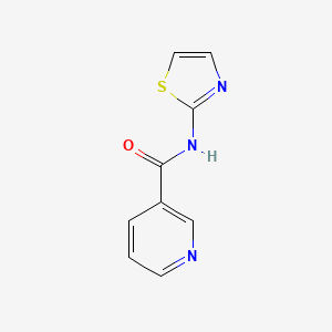 molecular formula C9H7N3OS B3833262 N-(1,3-thiazol-2-yl)pyridine-3-carboxamide 
