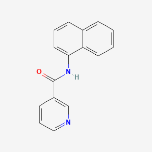 molecular formula C16H12N2O B3833265 N-(naphthalen-1-yl)pyridine-3-carboxamide 
