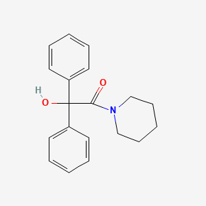 molecular formula C19H21NO2 B3833291 Piperidine, 1-(hydroxydiphenylacetyl)- CAS No. 33255-31-1
